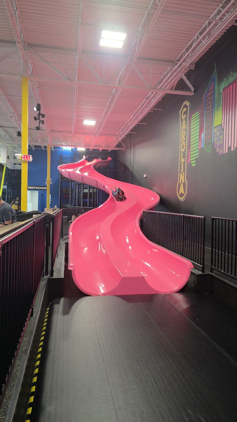 This New North Carolina Indoor Adventure Park Is Packed With Giant Slides And Air Courts - Decor Hint A World First Landed In Your Backyard