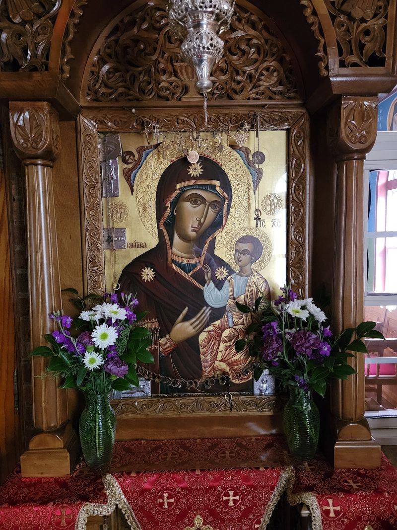 This North Carolina Monastery Holds The Only Known Accurate Replica Of The Sacred Panagia Prousiotissa Icon - Decor Hint The Icon That Crossed An Ocean Deserves Your Full Attention