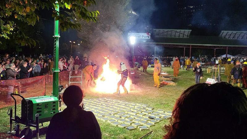 The Night The Park Turns Into A Glowing Foundry
