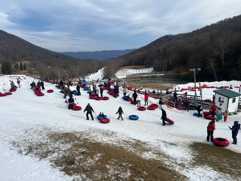 POV: You Found North Carolina’s Most Epic Snow Tubing Spot And Now Winter Can’t Come Fast Enough - Decor Hint Snowmaking Keeps The Slopes Covered Even When Mother Nature Is Stingy