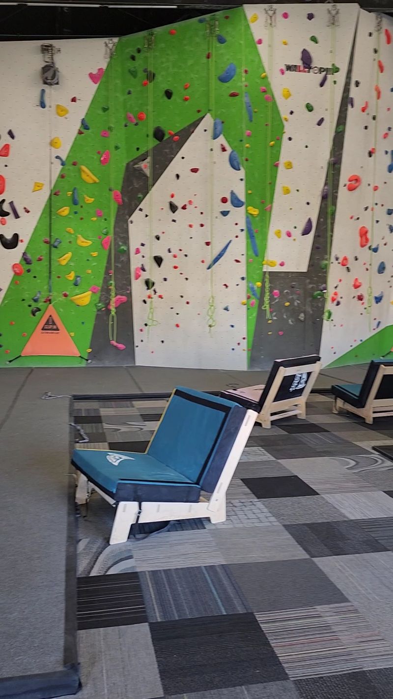 A Kids Room With Chairs Made From Crash Pads