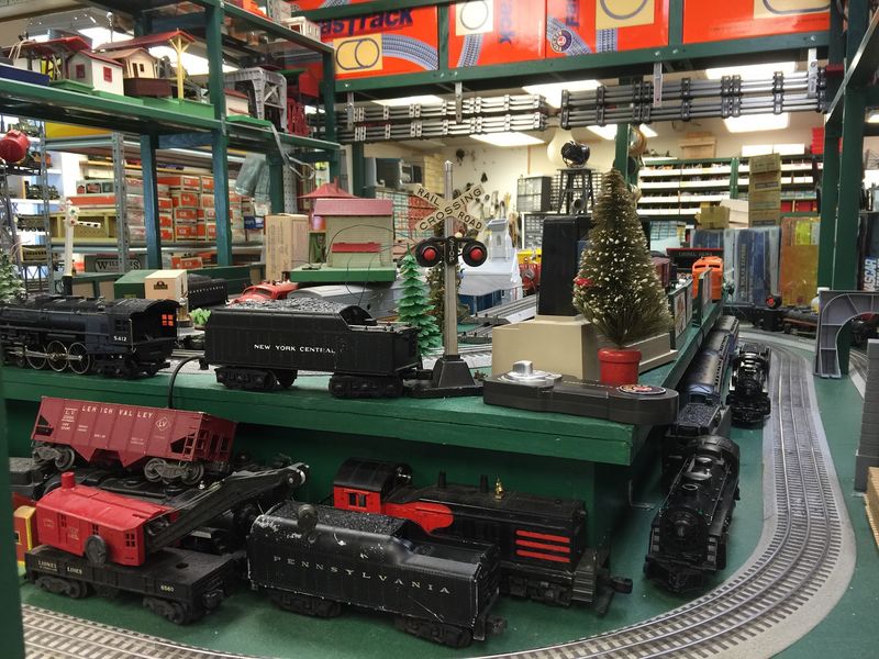 Shelves Of New And Vintage Trains Make A Quick Visit Nearly Impossible