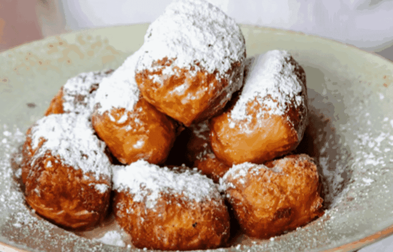 Save Room For Beignets Finished With Cold Brew Icing