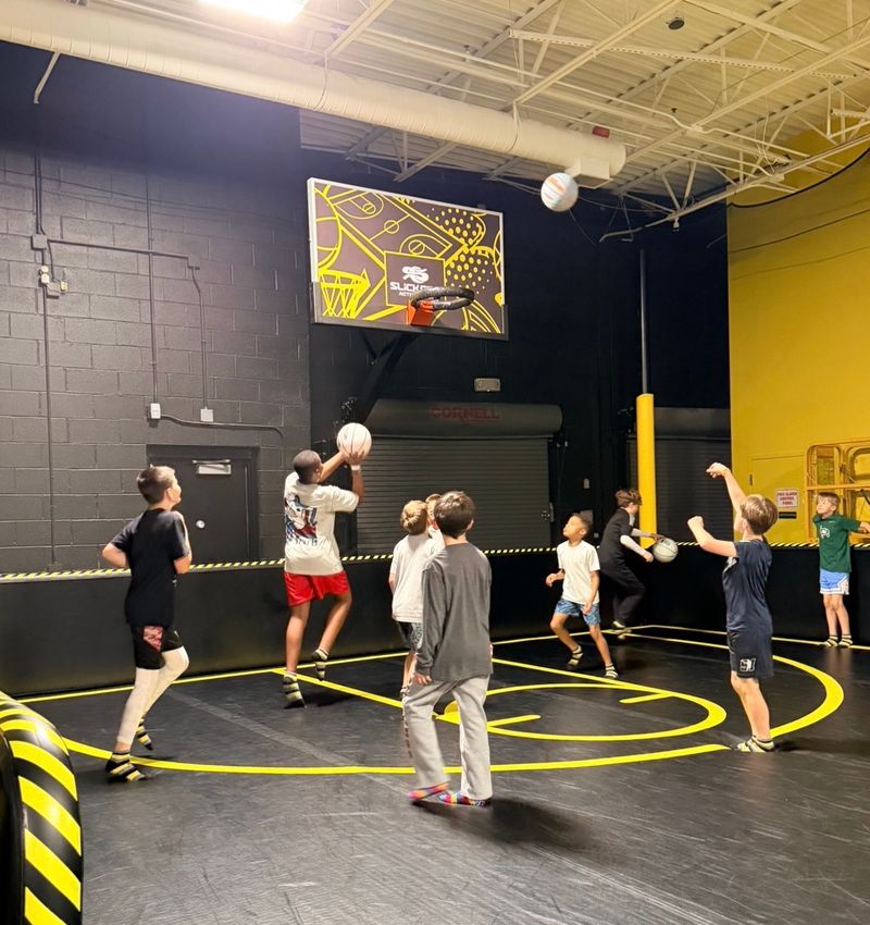 This New North Carolina Indoor Adventure Park Is Packed With Giant Slides And Air Courts - Decor Hint Grab A Ball Because The Air Courts Are Calling