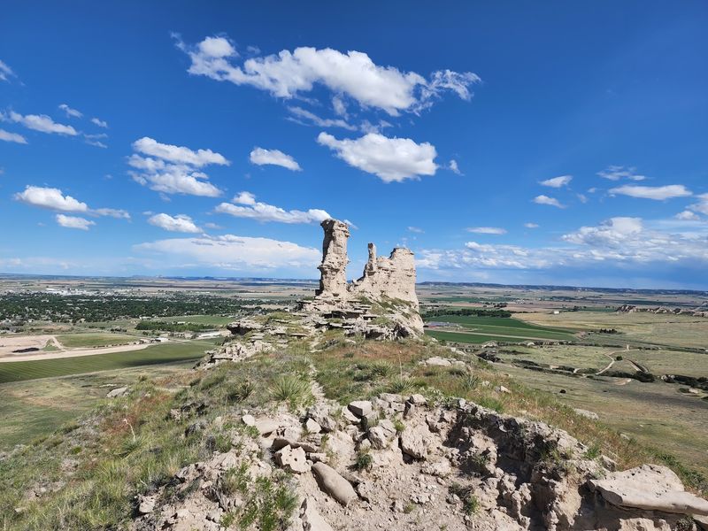 Spot Chimney Rock And Maybe Wyoming From Up Here