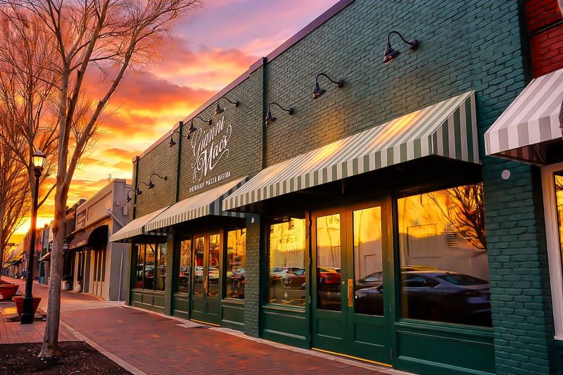 This Georgia Italian Restaurant Turns Into A Magical Alpine Christmas Village Every Winter - Decor Hint The Biggest Patio Around Comes With A Historic Square View