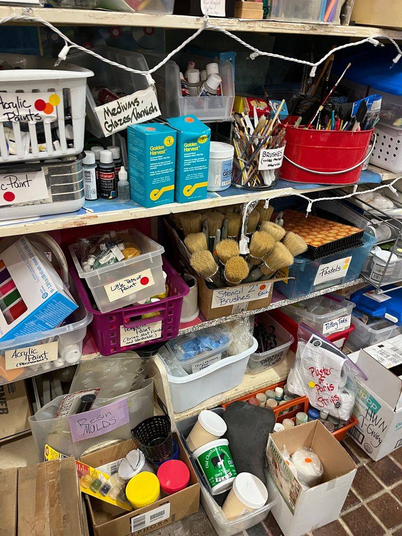 Paint, Paper, And A Painter's Happy Place