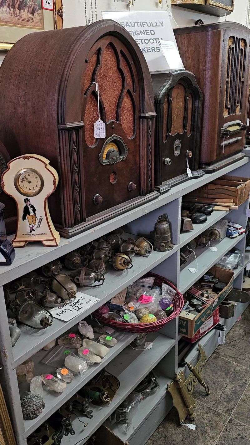 Shelves Packed With Curious Collectibles