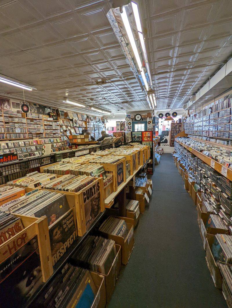 Old-School Record Store Atmosphere