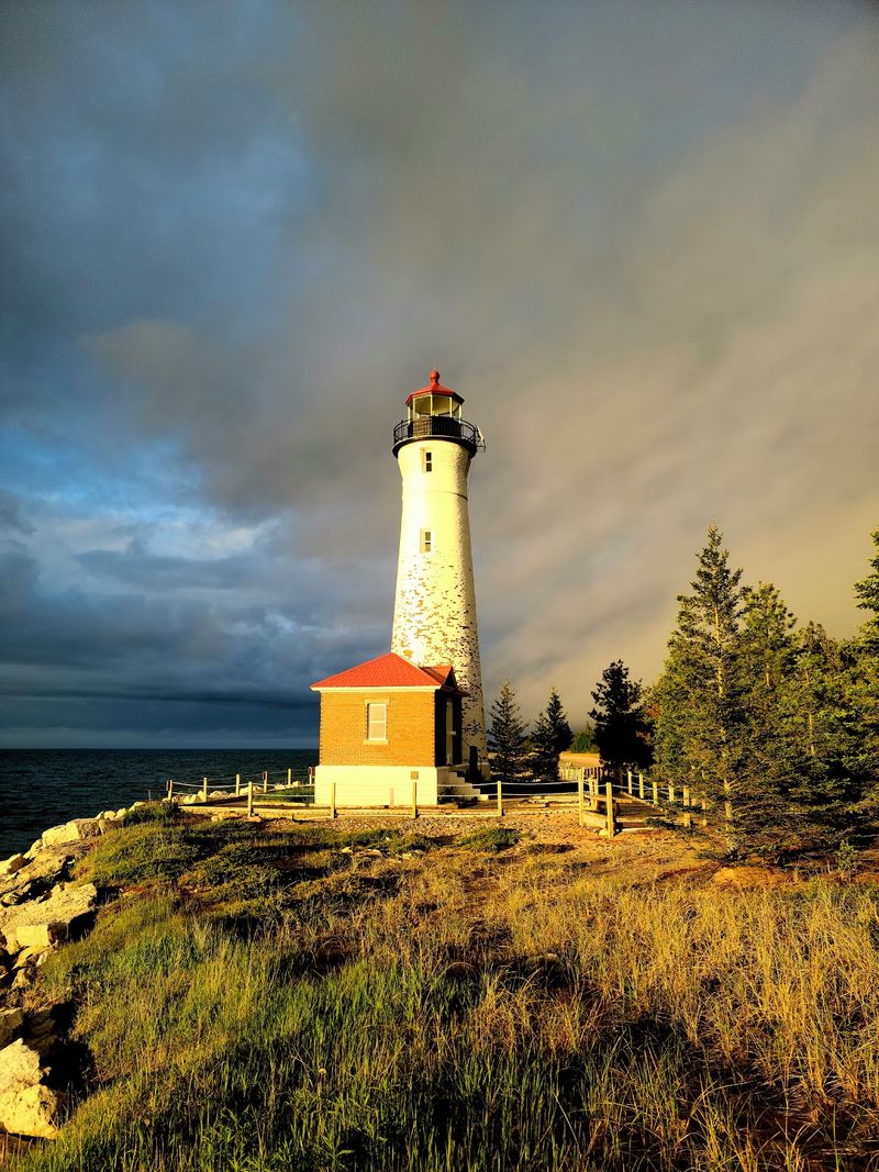 10 Scenic Lighthouses To See In Michigan On Your Next Great Lakes Road Trip - Decor Hint Crisp Point Lighthouse, Newberry