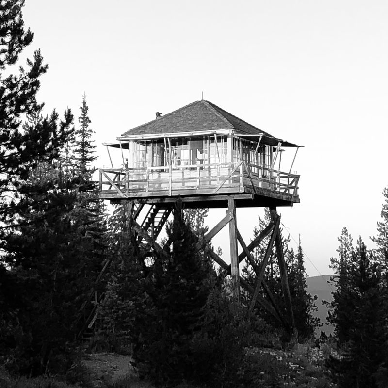 At 7,014 Feet This Idaho Lookout Tower Rents Overnight Stays Above The Treetops - Decor Hint A Weathered Old Watchman Still Worth The Climb