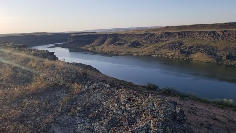 Rockhounds Hunt Blue Agate And Petrified Wood Along This Idaho Reservoir Shoreline When Water Drops In Fall - Decor Hint Canyon Walls And Wildlife Between Searches