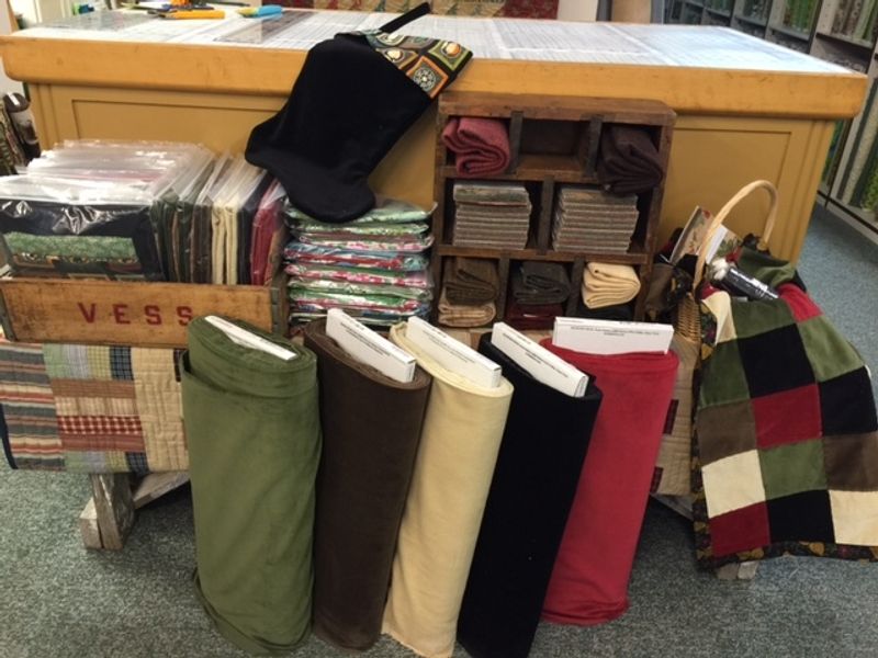 Flannel, Minky, and Panels Waiting In Stacks