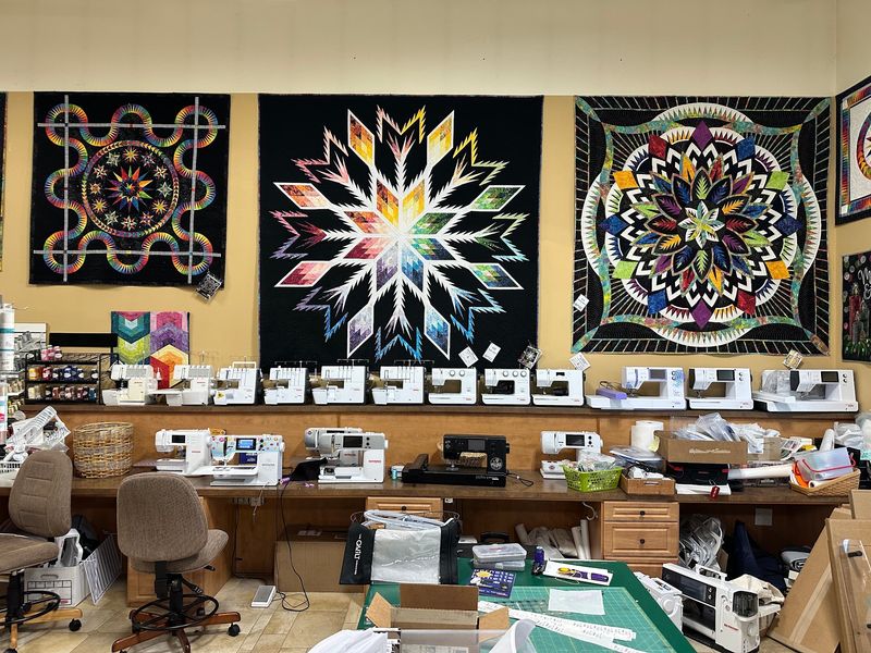 Bernina Machines On The Demo Floor