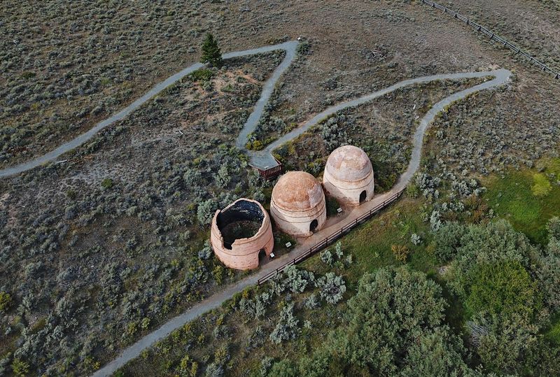 Giant 1880s Beehive Charcoal Kilns Tell A Ghost Town Story In The Sagebrush Near Leadore, Idaho - Decor Hint Worth The Little Detour