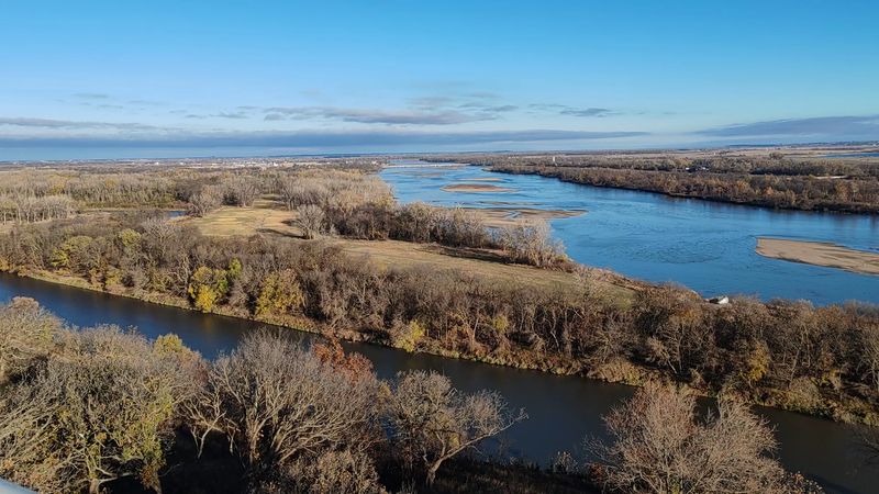 This Nebraska Observation Tower Gives You A Sweeping View Over The Platte River Valley After A Short Climb - Decor Hint Miles Of Platte River Valley In Every Direction