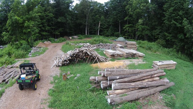 The Guest House Was Built From Trees On This Very Land