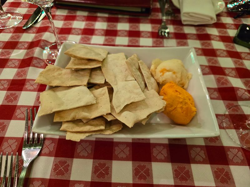 Free Cheese And Crackers Arrive Before You Even Open The Menu