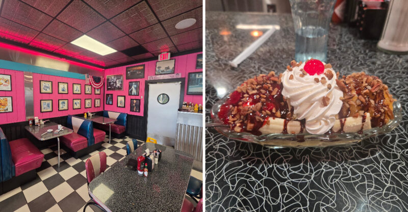 This Old-School Diner In Louisiana Has A Banana Split Locals Keep Coming Back For