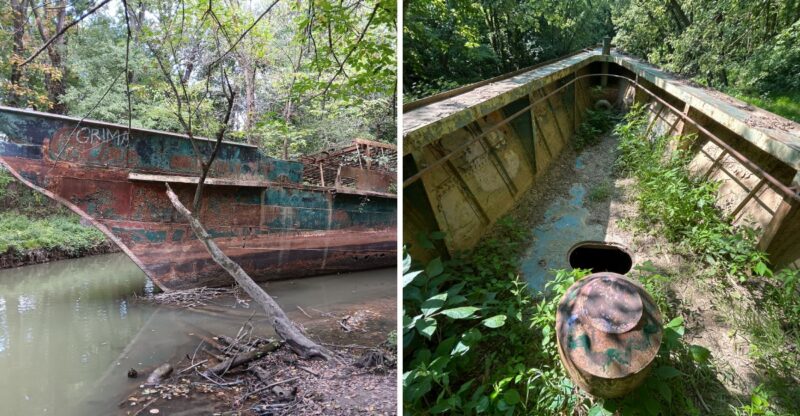 A Ship That Served The Navy Twice And Hosted Thomas Edison Now Sits Rusting In A Quiet Kentucky Creek