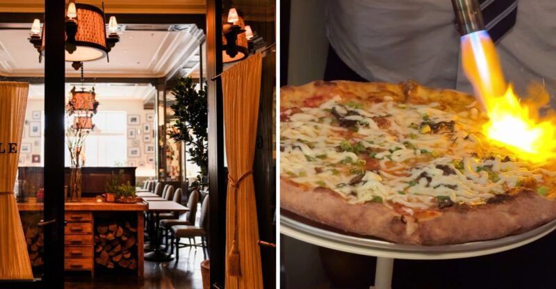 This New California Restaurant Inside A Famous Hollywood Hotel Serves Pizza Torched Right At Your Table
