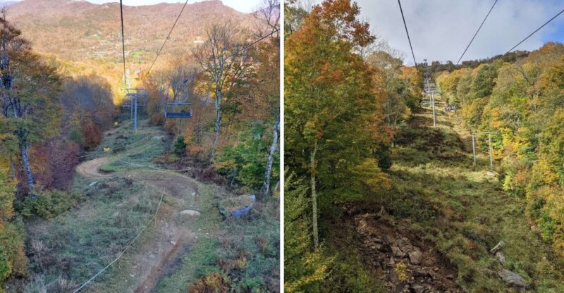 This North Carolina Chairlift Floats Above The Mountains Just As Fall Colors Begin To Turn