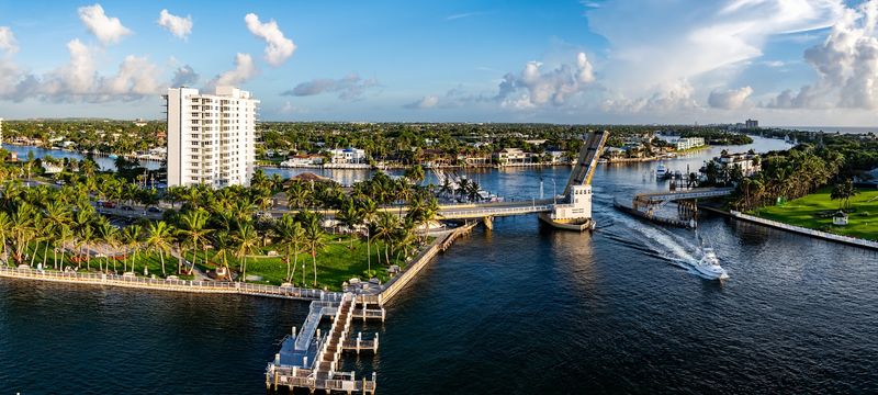A Drawbridge Still Opens For Boats Over This Florida Inlet