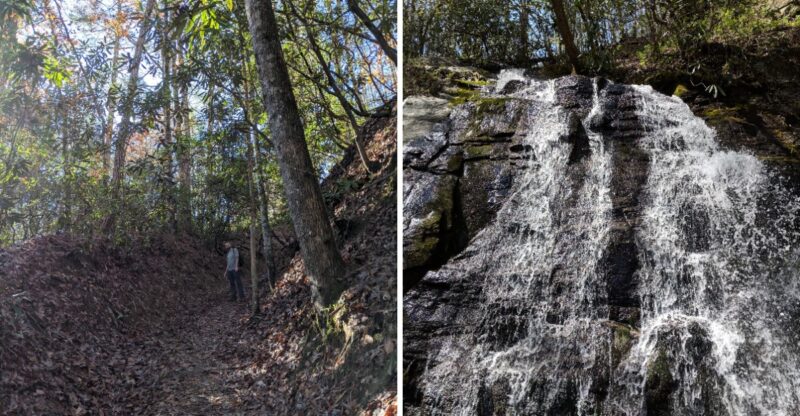 No Hiking Experience Is Needed For This Short North Carolina Trail That Leads To Two Waterfalls