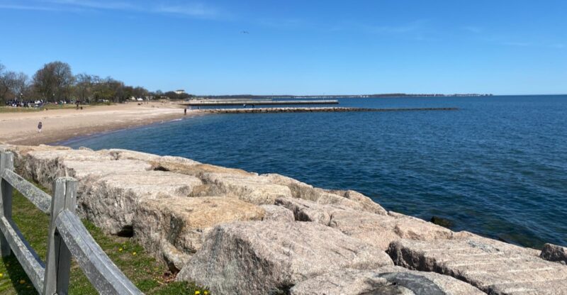 Even In Fall, This Connecticut Beach’s Scenic Waterfront Boardwalk Makes For A Beautiful Walk Along The Water