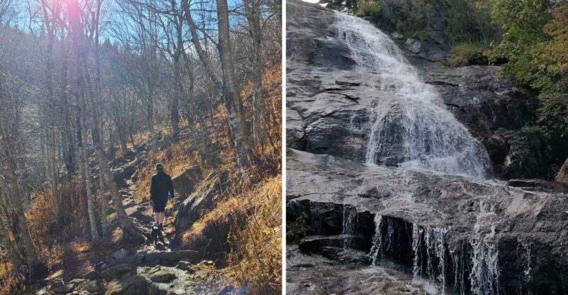 This Short North Carolina Hike Leads To Breathtaking Fall Scenery And Two Stunning Waterfalls