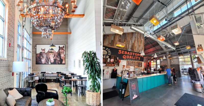 This Former California Apple Cannery Is Now A 4-Block Paradise For Foodies And Artisan Shopping