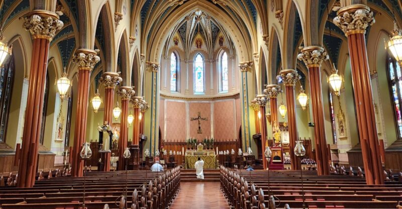 This Connecticut Church Hides A Stunning Gothic Revival Interior Behind Its Stone Walls