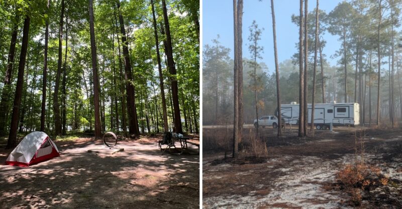 10 No-Reservation North Carolina Campgrounds Where You Can Just Arrive And Pitch A Tent