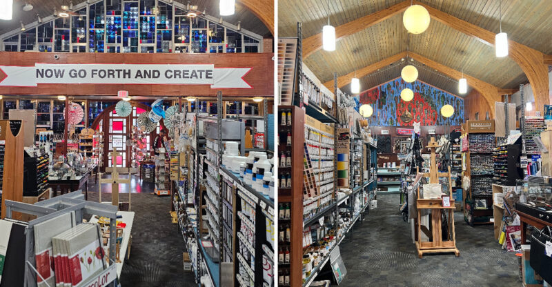 This Locally Owned Louisiana Art Supply Store Turns A Former Church Into An Artist’s Playground