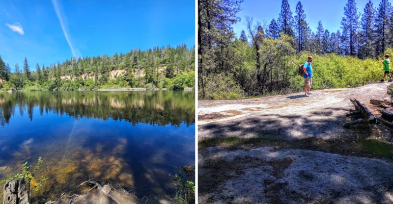 This Peaceful California Pond Hides A Surprising Gold Rush Past Beneath Its Cliffs