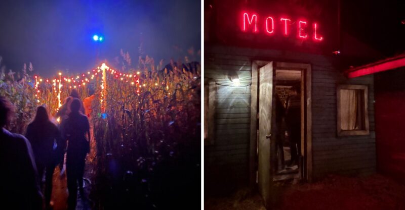 This North Carolina Haunted Forest Hides 12 Different Nightmares Along One Half-Mile Trail
