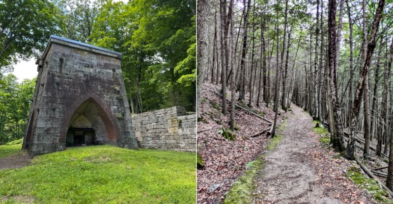 The Connecticut Trail With Abandoned Mine Entrances, Historic Ruins, And Fascinating Rock Formations