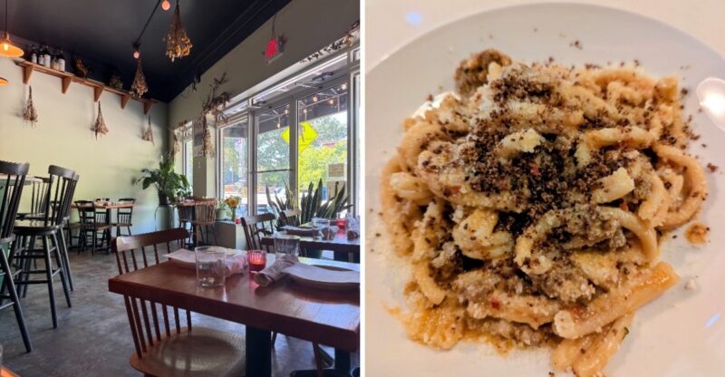 This Tiny North Carolina Italian Restaurant Just Won A Michelin Award, And Its Pasta Is The Reason To Visit