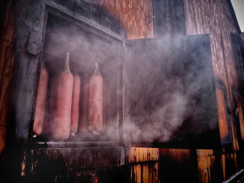 Behind The Butcher Counter, This Pennsylvania Smokehouse Still Hangs Its Bologna Over Real Wood Fires